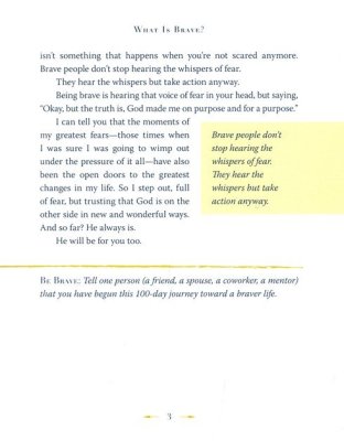 100 Days to Brave: Devotions for Unlocking Your Most Courageous Self Readerlink Target Edition