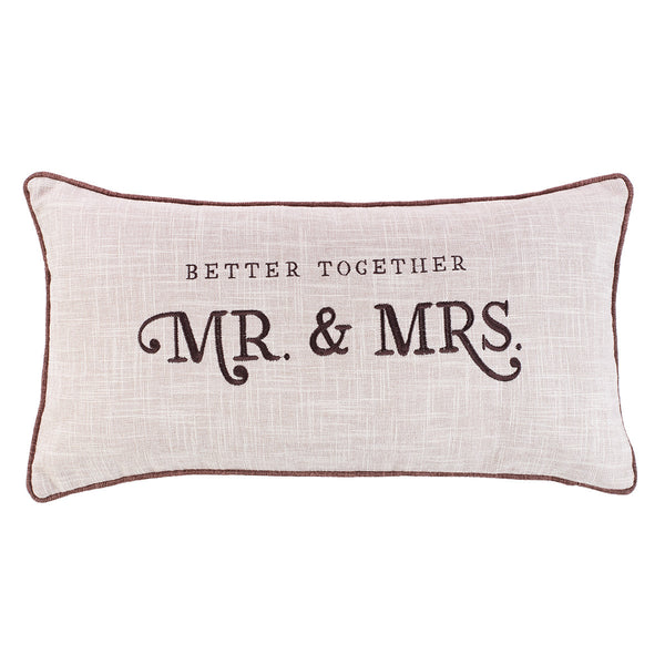Better Together - Mr. & Mrs. Rectangular Pillow