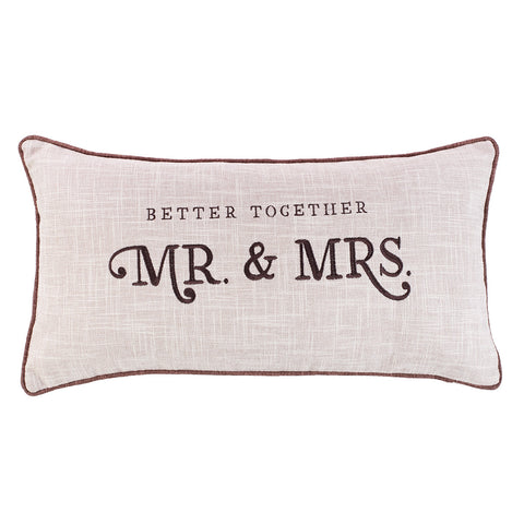 Better Together - Mr. & Mrs. Rectangular Pillow