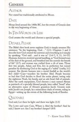 Know Your Bible: All 66 Books Explained and Applied
