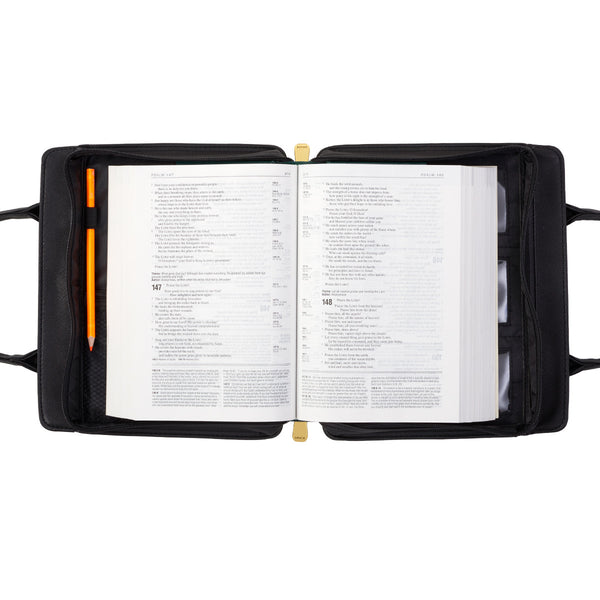 Purse-Style Blessed in Black Bible Cover