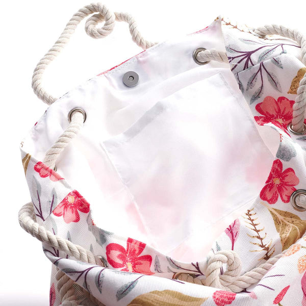 Blessed Canvas Tote with Rope Handles