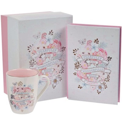 Fearfully And Wonderfully Made Gift Set, Journal And Mug