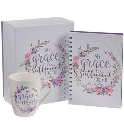 My Grace Is Sufficient Gift Set, Mug and Journal