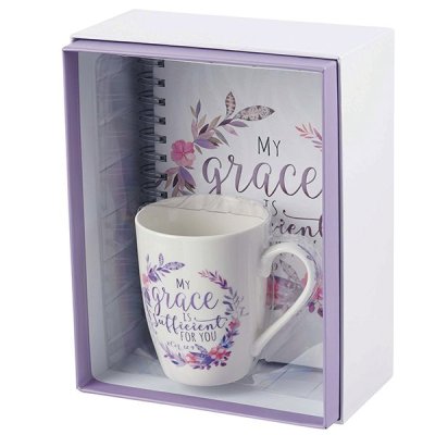 My Grace Is Sufficient Gift Set, Mug and Journal