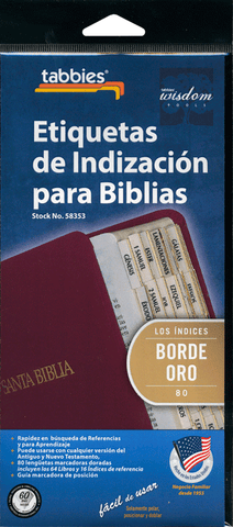 Gold Bible Tabbies - Spanish