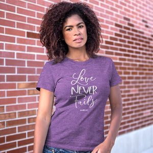 Grace & Truth Women's T-Shirt Love Never Fails