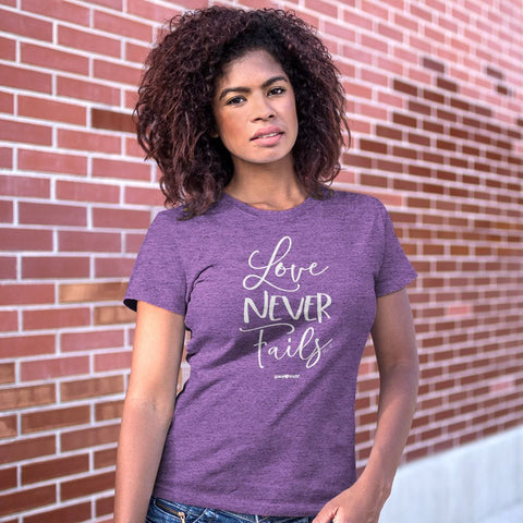 Grace & Truth Women's T-Shirt Love Never Fails