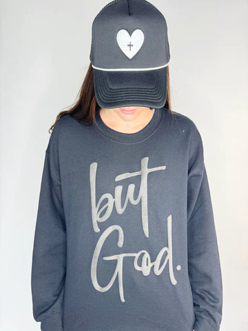 PUFF BUT GOD SWEATSHIRT (BLACK)