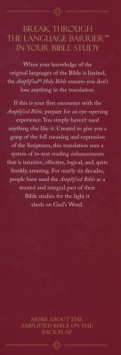 Amplified Large-Print Bible, hardcover