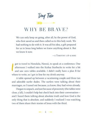 100 Days to Brave: Devotions for Unlocking Your Most Courageous Self Readerlink Target Edition