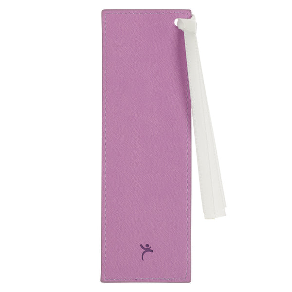 Be Still & Know Lilac Faux Leather Bookmark- Psalm 46:10