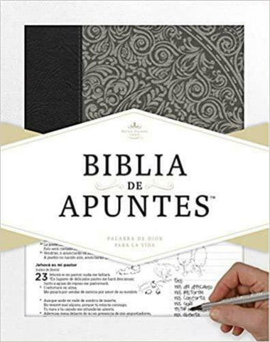 Biblia de apuntes - Gris - Piel genuina y tela impresa - RVR 1960