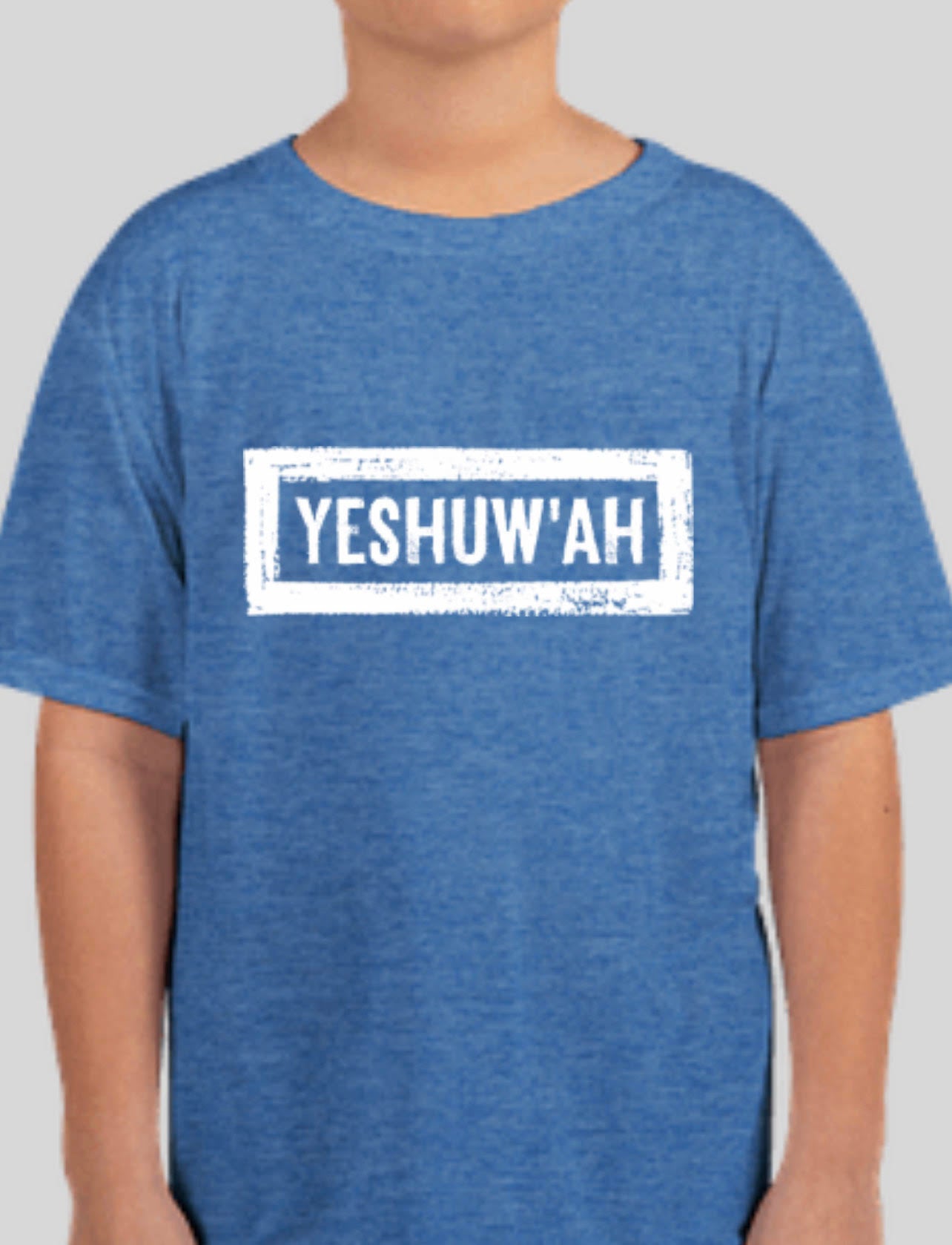 Yeshuw'ah Kids T-Shirt - Heather Royal