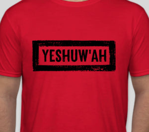 Yeshuw'ah T-Shirt - Red & Black