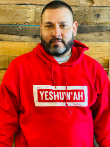 Yeshuw'ah Hoodie - Red & White